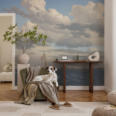 3D photo wallpaper mural featuring a sea adventure scene