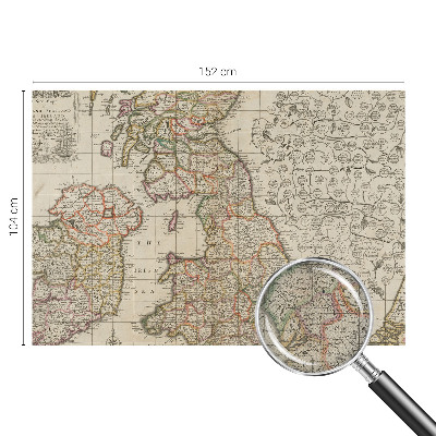 Peel and stick wall mural Antique map