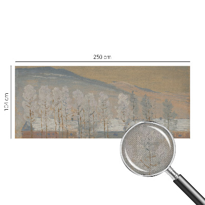 Self-adhesive photo wallpaper with a winter scenery motif