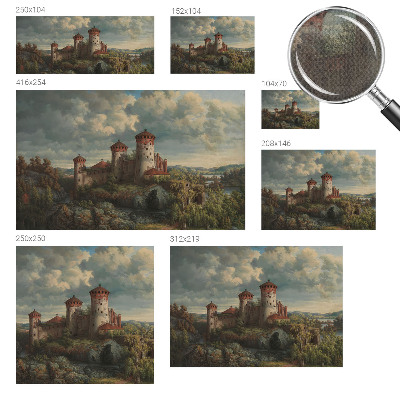 Peel and stick wallpaper mural Romantic landscape