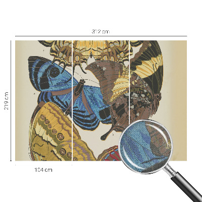 Stick-on wall mural with a butterflies motif to inspire any room