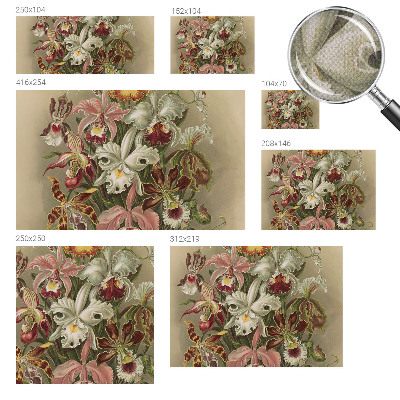 Removable wall mural with a floral elegant pattern