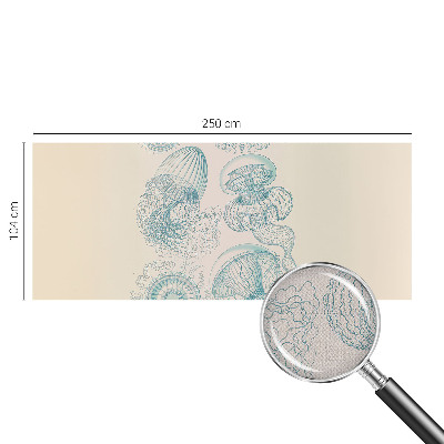 Removable wall mural wallpaper Sea jellyfish