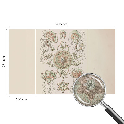 Peel and stick wall mural for living room Underwater world