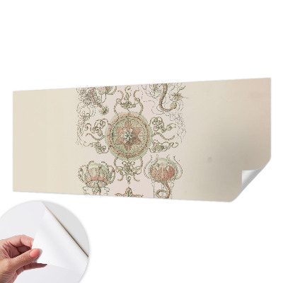 Peel and stick wall mural for living room featuring an underwater world design