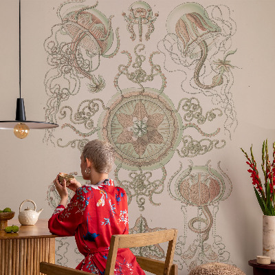 Peel and stick wall mural for living room Underwater world