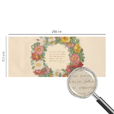 Children's wall mural Floral wreath