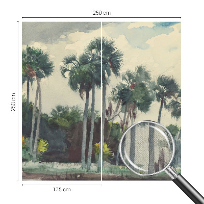 Self-adhesive photo wallpaper Exotic palm trees