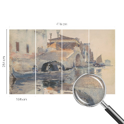 Peel and stick wall mural for kids' room Venetian harmony