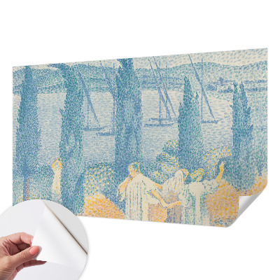 3D photo wallpaper mural with a 