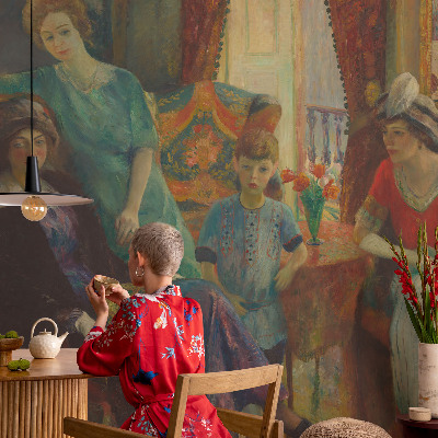 Removable wall mural wallpaper Classic elegance