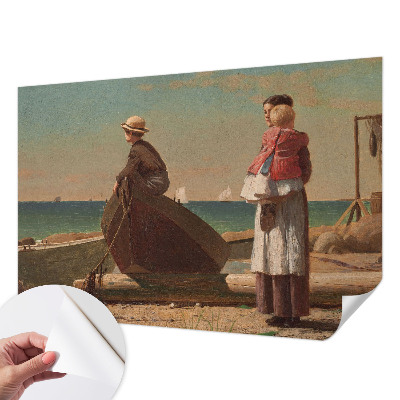 3D wall mural Seaside scene