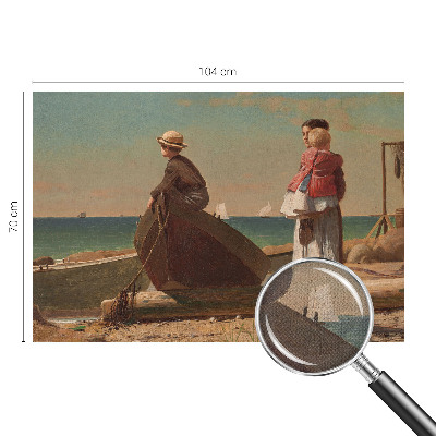 3D wall mural Seaside scene