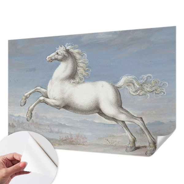 Removable wall mural Horses in the jump