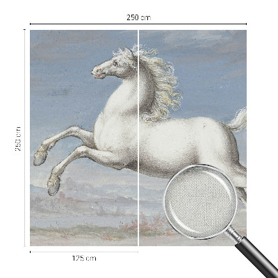Removable wall mural Horses in the jump