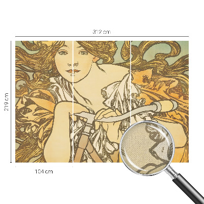 Peel and stick wall mural for living room with a spring elegance design