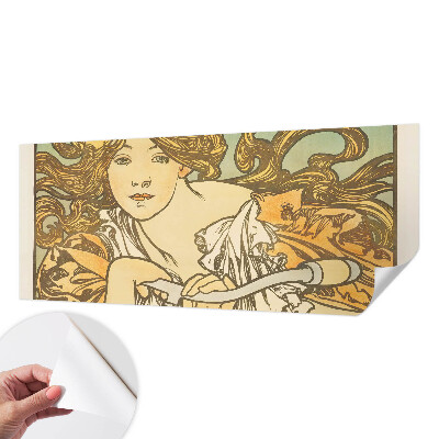 Peel and stick wall mural for living room with a spring elegance design