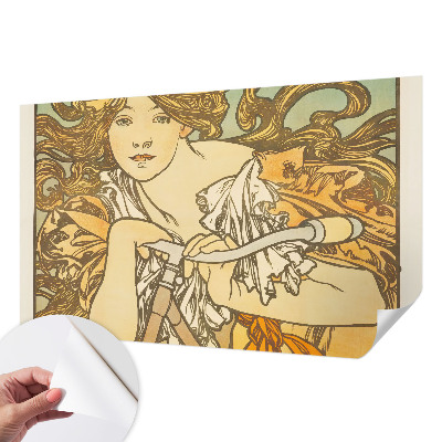 Peel and stick wall mural for living room with a spring elegance design