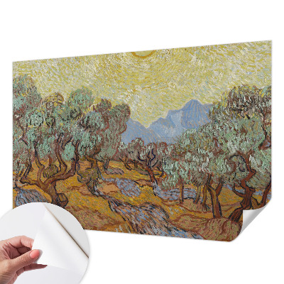 3D wall mural Olive trees