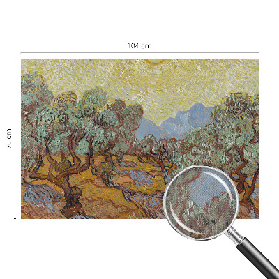 3D wall mural Olive trees