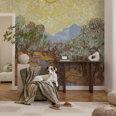 3D wall mural Olive trees