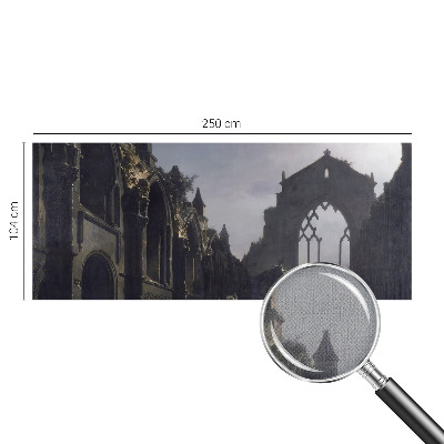 Self-adhesive photo wallpaper with a Gothic ruins motif