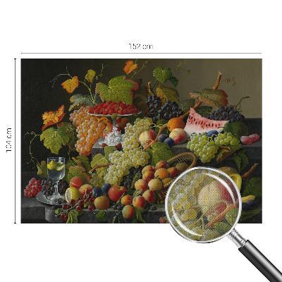 Removable wall mural wallpaper featuring a fruit composition