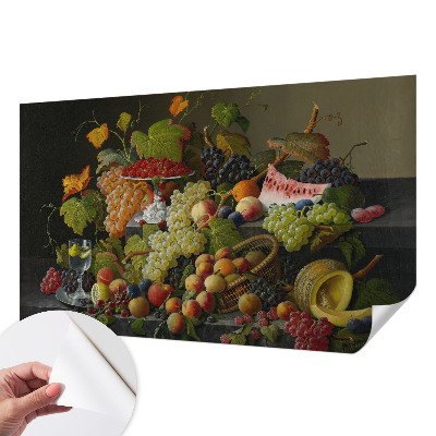 Removable wall mural wallpaper Fruit composition