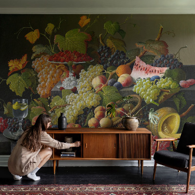 Removable wall mural wallpaper Fruit composition