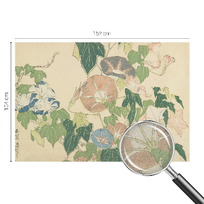 Peel and stick wall mural for living room Floral elegance
