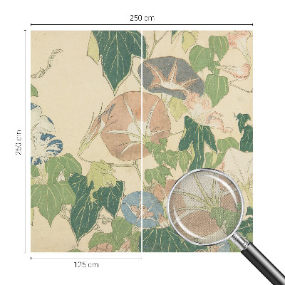 Peel and stick wall mural for living room Floral elegance
