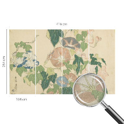 Peel and stick wall mural for living room Floral elegance