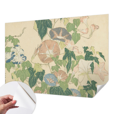 Peel and stick wall mural for living room Floral elegance