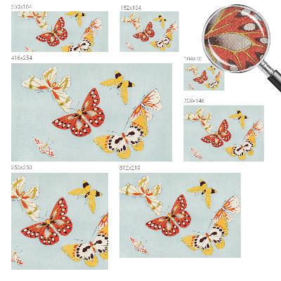Nursery wall mural Artistic butterflies