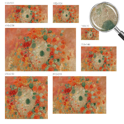 3D photo wallpaper mural with an abstract floral design