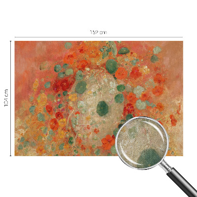 3D photo wallpaper mural with an abstract floral design