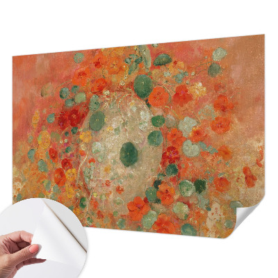 3D photo wallpaper mural with an abstract floral design