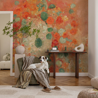 3D photo wallpaper mural Abstract flowers