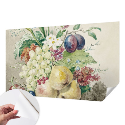 Stick-on wall mural Flowers and fruits