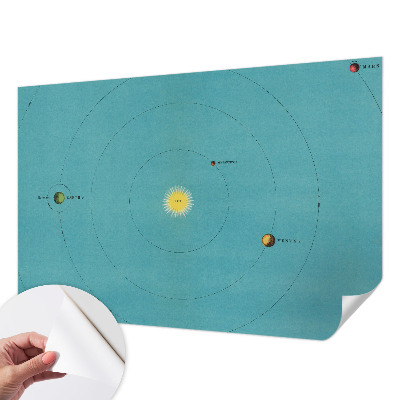 3D wall mural Cosmic system