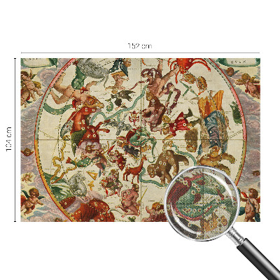 3D photo wallpaper mural with star compositions