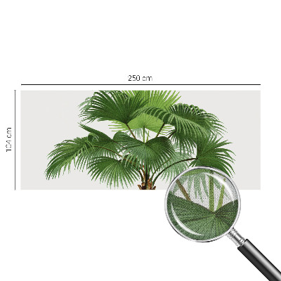 Nursery wall mural with an exotic palm tree design