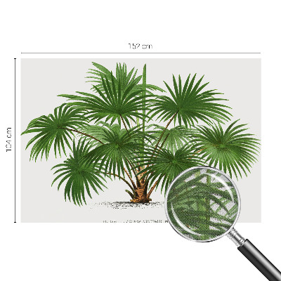 Children's wall mural with an exotic patterned design
