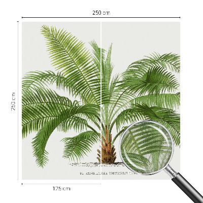 Baby room wall mural Shiny palm tree