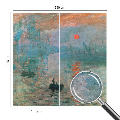 Self-adhesive photo wallpaper with a port landscape motif