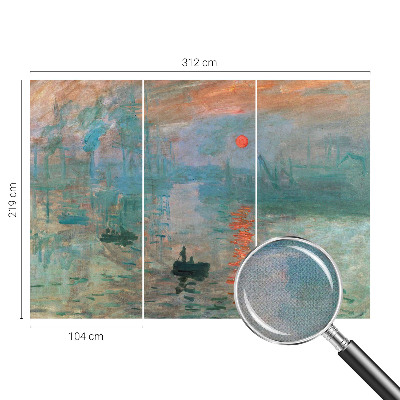 Self-adhesive photo wallpaper with a port landscape motif