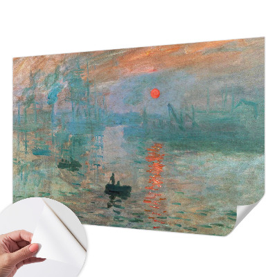 Self-adhesive photo wallpaper with a port landscape motif