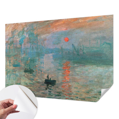 Self-adhesive photo wallpaper with a port landscape motif