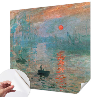Self-adhesive photo wallpaper with a port landscape motif