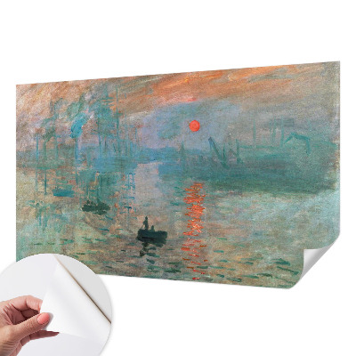 Self-adhesive photo wallpaper with a port landscape motif